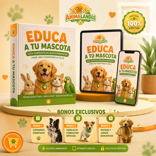 Guía completa para educar a tu Mascota + 2 Bonos